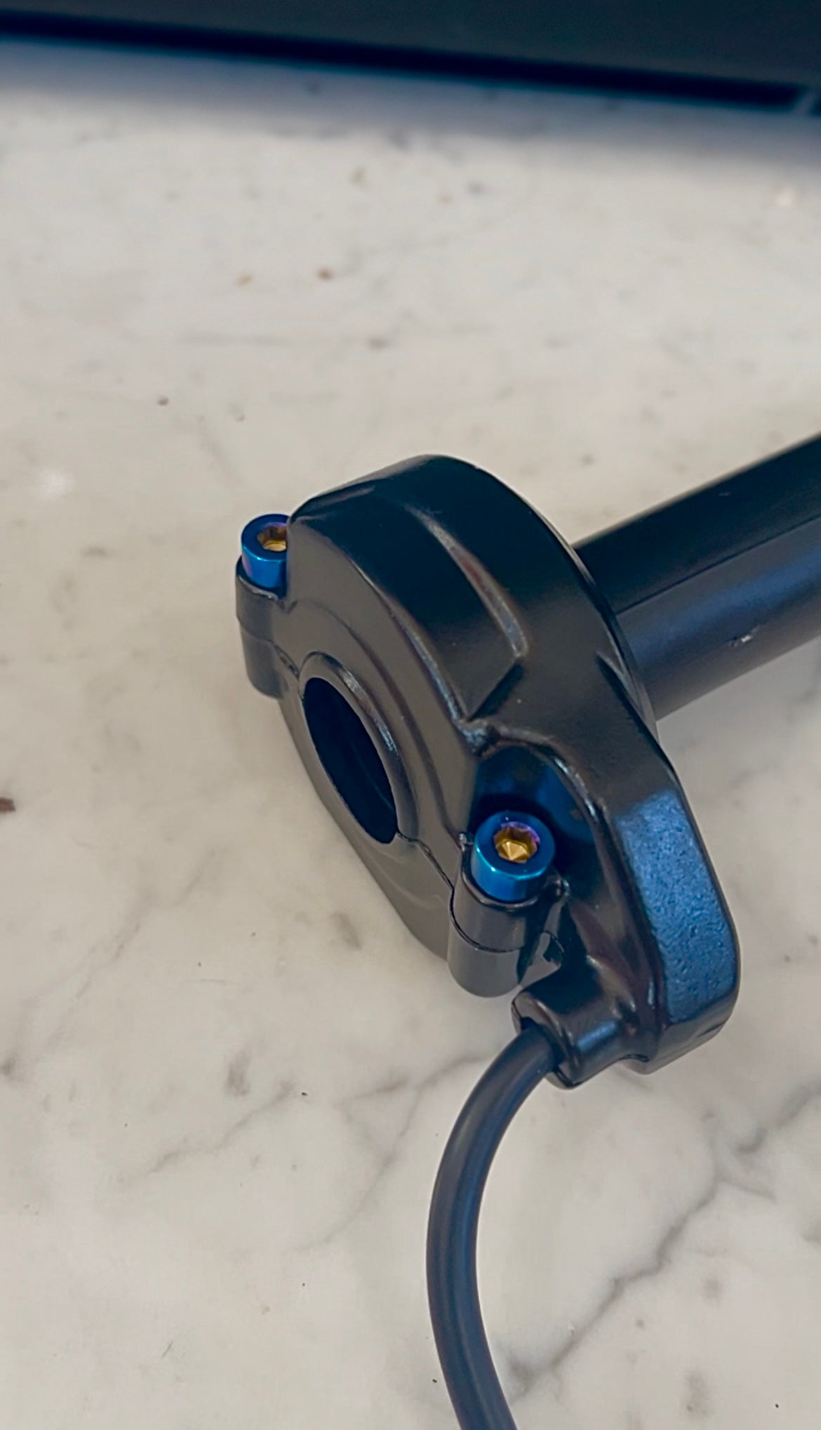 Titanium bolts for surron throttle!