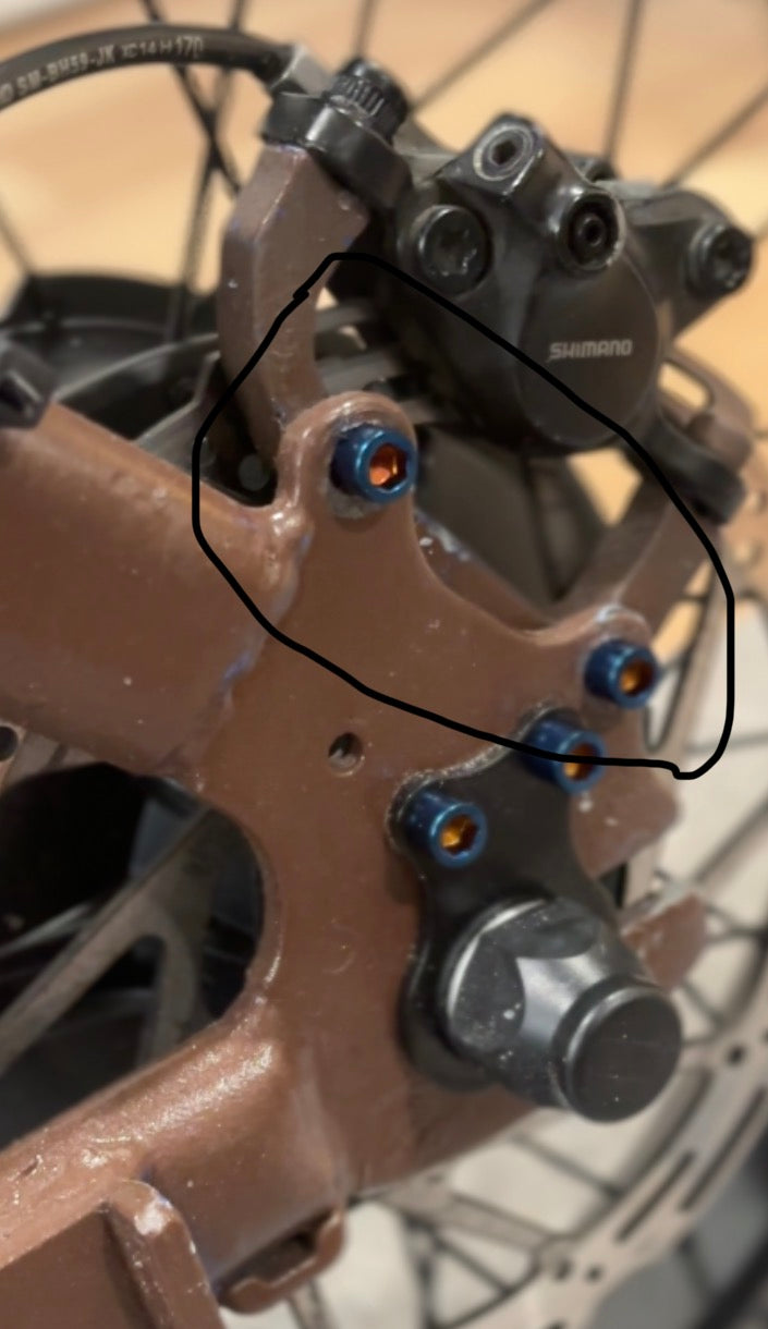 Brake adapter titanium